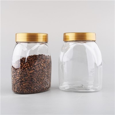 Bocaux à bonbons en plastique avec couvercles