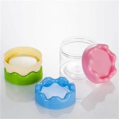 Bocaux à bonbons en plastique de 8 oz avec couvercles