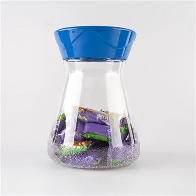 Pots à biscuits en plastique avec couvercles