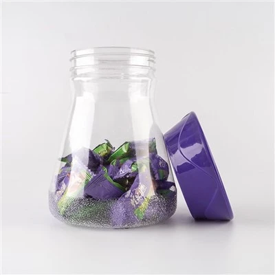 Récipients à bonbons en plastique avec couvercles