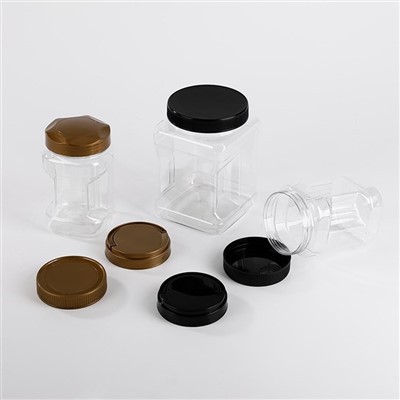 Pots alimentaires carrés en plastique personnalisés