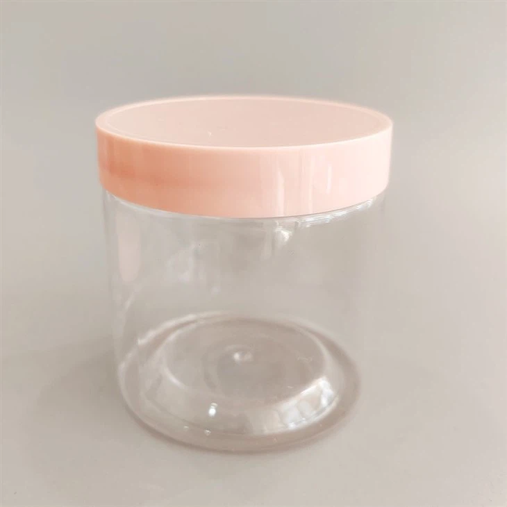 Plastic Jars With Pink Lids