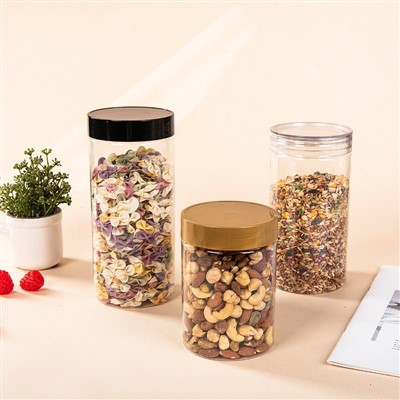 1000 ml de bocaux en plastique avec couvercles